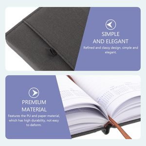 Best Quality Promotional A5 Composition Pocket <b>Diary</b> Thermal Binding Hardcover Kraft Paper Cute School Leather Notebooks in Bulk - Product Image 3