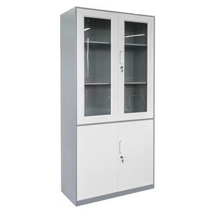 GD WHITE resistente mental doble puerta acero archivador armario archivador tallboy para almacenamiento eficiencia dormitorio gimnasio - Product Image 2