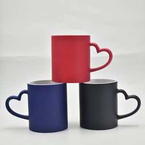 11 oz Custom Logo White Handle <b>Ceramic</b> <b>Cups</b> Sublimation Coffee Mug - Product Image 2