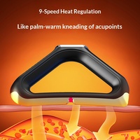 Couteau de massage vibrant chauffant sans fil rechargeable portable pour le corps entier, pour le relâchement des tissus profonds et le grattage musculaire des fascias