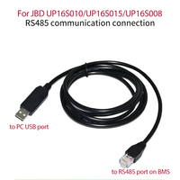 JBD Stockage d'Énergie BMS Écran Couleur LCD 8S 16S Module BT Wifi Accessoires Câble de Communication RS485 Pour Onduleur BMS ESS