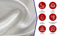Noir Thermo Texturé 10g 4hs Satin E Verre Simple Face Silicone Enduit Fibre De Verre Tissu Résistant À La Chaleur De Soudage Protection