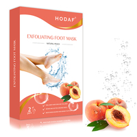 Gants de masque de pied en plastique jetables pour exfolier exfoliant produit de soin personnel de beauté de soin de peau