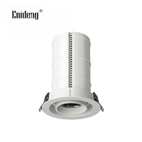 Luminaria Empotrable de Aluminio AC 220V, 95mm de Diámetro, Telescópica e Inclinable, Foco de Techo Comercial COB