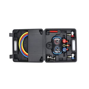 Kit de Carga de Refrigerante para Aire Acondicionado de Automóvil con Manómetro y Mangueras para Reparación y Mantenimiento - Product Image 4