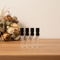 Botol Parfum Mini Kosong Bulat 2ml Grosir Mewah, Botol Parfum Semprot Kaca Bening