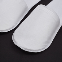 Pantoufles Hôtelières Jetables Confortables à Semelle Non Tissée Noire et Blanche, Écologiques et Fabriquées en Machine Directement d'Usine