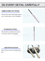Transmetteur de niveau d'eau submersible de 19 mm de diamètre, 4-20 mA, IP68, capteur de niveau hydrostatique pour puits profonds et tuyaux étroits