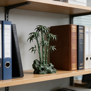 Ornement en Cuivre et Bambou, Symbole de Croissance Continue, Idéal pour l'inauguration d'une maison, l'ouverture d'une entreprise, ou la décoration du bureau ou du salon - Product Image 4