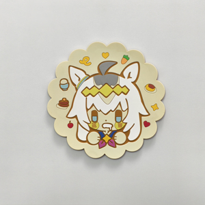 Posavasos de PVC Personalizados al por Mayor, Diseño de Chica Linda con Cabello Azul, Tapete de Goma Suave para Tazas, para Mercancía de Anime - Product Image 4