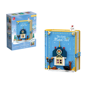 Set <span class=keywords><strong>de</strong></span> Bloques <span class=keywords><strong>de</strong></span> Construcción <span class=keywords><strong>de</strong></span> la <span class=keywords><strong>Cuentos</strong></span> <span class=keywords><strong>de</strong></span> Hadas 'La Pequeña Vendedora <span class=keywords><strong>de</strong></span> Fósforos', Modelo <span class=keywords><strong>de</strong></span> Ladrillos con Escena Invernal <span class=keywords><strong>de</strong></span> Muñeco <span class=keywords><strong>de</strong></span> Nieve, Decoración DIY, Regalo - Product Image 2