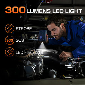 Портативный беспроводной автомобильный компрессор 12В 150 PSI с функцией подсветки и повербанка, сертифицированный CE, для автомобилей, велосипедов и мячей - Product Image 6