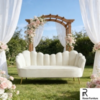 Canapé de luxe à cadre en acier, design moderne et personnalisé, pour mariages et événements, modèle 2026