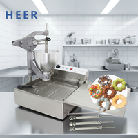 Machine à beignets électrique commerciale en acier inoxydable, portable, 3 en 1, pour la location aux restaurants