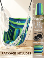 Chaise suspendue moderne de conception nouvelle avec bâton en bois pour jardin et terrasse