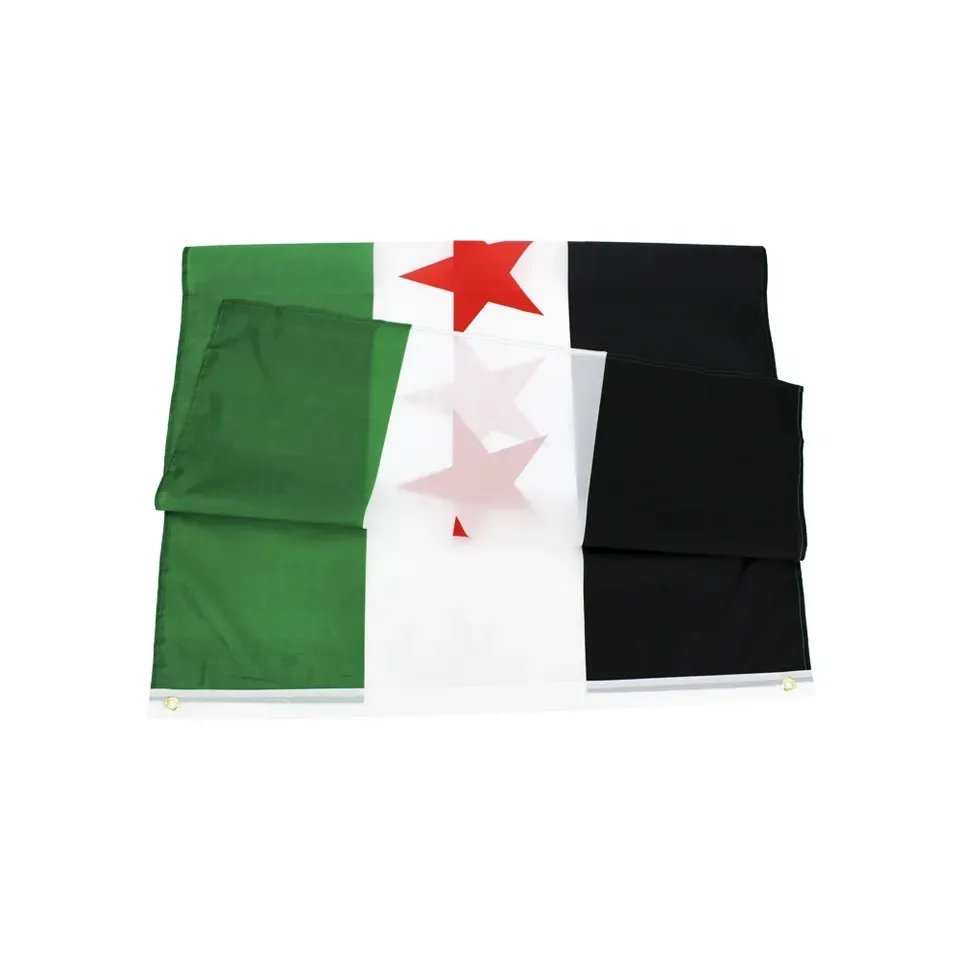 3 días de entrega rápida Oem Odm 3*5 pies Bandera NACIONAL DE Siria impresa personalizada