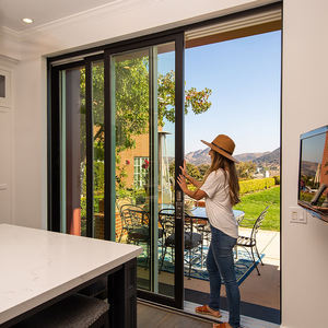 APRO Porte-fenêtre coulissante moderne, personnalisée, <span class=keywords><strong>pas</strong></span> chère et durable Portes coulissantes <span class=keywords><strong>en</strong></span> <span class=keywords><strong>verre</strong></span> Portes coulissantes <span class=keywords><strong>en</strong></span> aluminium sans cadre - Product Image 2