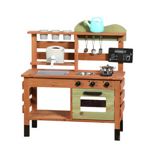 Cocina de Juguete de Madera para Niños, Cocina de Exterior con Agua, Encimera de Cocina, Huerto de Verduras, Cocina de Barro, Juguetes - Product Image 6