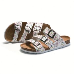 Pantofole con tacco piatto Casual <span class=keywords><strong>suola</strong></span> in <span class=keywords><strong>sughero</strong></span> scarpe da spiaggia da <span class=keywords><strong>donna</strong></span> <span class=keywords><strong>sandali</strong></span> a punta aperta a doppio bottone - Product Image 1