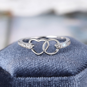 Anello Minimalista a Forma di Cuore per Donne, Design Delicato a Cerchio, Gioiello da Dito alla Moda - Product Image 5