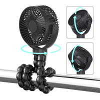 2023 vente chaude Portable poussette ventilateur 12000mAh Rechargeable Camping ventilateur Portable avec batterie externe et support de téléphone ventilateur de bureau
