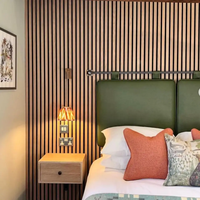 Venta al por mayor de China, nuevas innovaciones, buen precio, paneles de madera de alta calidad, listones acústicos de madera PET, paneles de pared insonorizados