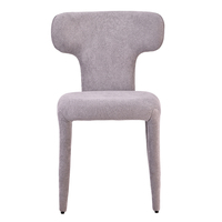 Échantillon Gratuit - Chaises de Salle à Manger Modernes de Luxe Nordiques en Tissu Rembourré, Design Simple et Minimaliste du Milieu du Siècle