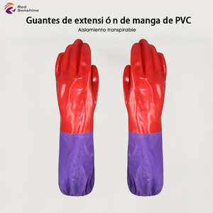 Guantes para lavar platos de Pvc duraderos impermeables para cocina, guantes cálidos para limpieza de tareas domésticas - Product Image 3