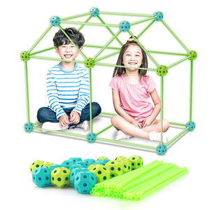 Kit de construction de <span class=keywords><strong>château</strong></span> de construction magique, bricolage, tiges lumineuses, tente de jeu pour enfants, pièces - Product Image 1