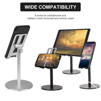 Prêt à Expédier 1 Échantillon Ok Supports de Téléphones Mobiles Pliables en Alliage d'Aluminium Supports de Tablette Support de Téléphone Portable