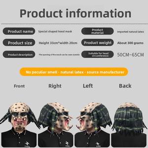 Masques en latex effrayants de <span class=keywords><strong>film</strong></span> d'<span class=keywords><strong>horreur</strong></span> biochimique extraterrestre BAIGE, masques de fête en latex effrayants, couvre-chef de mascarade pour Halloween, accessoires de farce - Product Image 2
