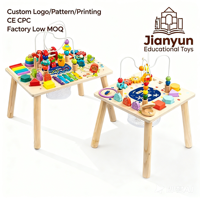 Table d'activités pour tout-petits avec logo personnalisé, écologique, jeu de pêche interactif pour les enfants d'âge préscolaire, jouet éducatif pour la salle de jeux