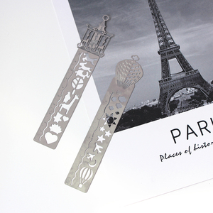 Bán buôn giá rẻ kim loại sáng tạo 4 Phong Cách cai trị bookmarks vẽ Stencil mẫu cho món quà - Product Image 5