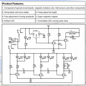 OKYN‑Y2317 Kit de oscilación electromagnética USB 5V, kit de aprendizaje STEM para estudiantes - Product Image 3