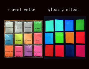Großhandel benutzerdefinierte hohe helle lang wirkenden photolumineszierende pulver leucht strontium aluminat verbindung glow in the dark pigment - Product Image 6