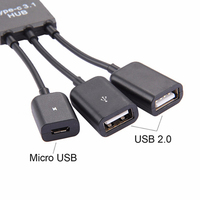 Adaptateur de câble Micro USB, Type C OTG, Hub Micro USB, pour smartphone