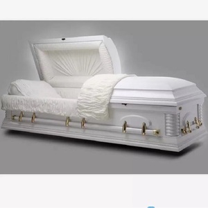 SA49 Ataúd para Funeral Color Blanco, Féretro de Madera - Product Image 1