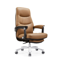 Chaise de bureau ergonomique pivotante en cuir moderne à dossier haut, chaise de direction de luxe, personnalisation OEM, vente en gros, usine