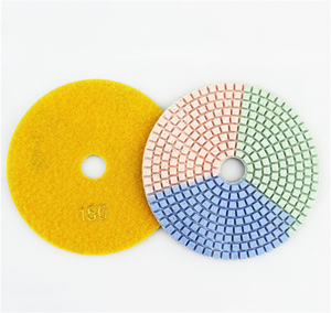 Diametro 100mm marmo marmo flessibile 3 colori umido resina diamante legame abrasivo tamponi di lucidatura utilizzati per macchina smerigliatrice angolare - Product Image 4