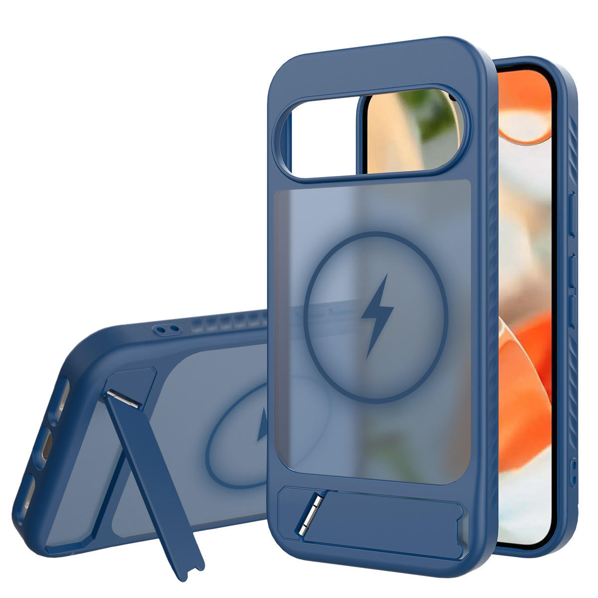 ผิวสีฟ้าแซฟไฟร์ให้ความรู้สึกถึงการชาร์จแบบแม่เหล็กในตัว