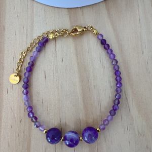 Dainty bohémien braccialetto di pietra <span class=keywords><strong>naturale</strong></span> per le donne degli uomini ragazza <span class=keywords><strong>turchese</strong></span> gioielli in acciaio inox con ametista giada coppia amicizia - Product Image 3