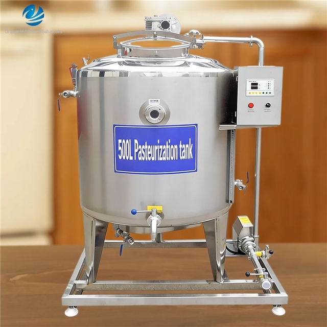 50L - 500L Commercial Pasteurizer Machine SUS305 Stainless Steel Electric Gas Heating Milk Juice Egg Liquid Pasteurization Tank