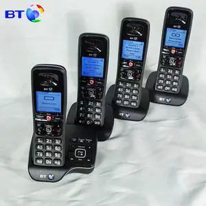 BT6600-4 Desktop rumah telepon meja nirkabel telepon dengan mesin penjawab