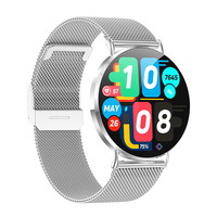 TKYUAN Montre intelligente à la mode pour femmes Écran AMOLED de 1.32 pouces Traqueur de fitness étanche Compatible IOS Montre intelligente pour