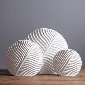 Meiyu उच्च गुणवत्ता वाले पत्ती के गहने थोक आधुनिक सरल सफेद रंग के रस से हाथ से चित्रित हस्तनिर्मित हस्तकला शादी जन्मदिन - Product Image 2