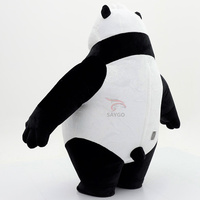Costume de Mascotte Gonflable Géant en Peluche Panda pour Adultes, Personnalisé, avec Batterie, Idéal pour Spectacles de Carnaval et Festivals (Vente en Gros)