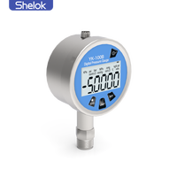 Shelok High Precision YK-100B Nitrogen Water Switch Digital Setting Hydraulic Pressure Gauge with Stainless Steel Case