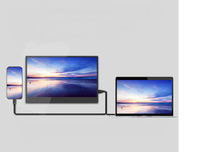 Monitor Portátil IPS Táctil de 15.6 Pulgadas con Soporte para PC, 1440P, Delgado, 2k