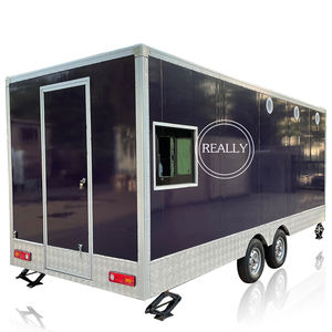 Remorque de nourriture de concession remorquable à vendre chariots de camion de nourriture mobiles chariot de vente de hot-dogs en acier inoxydable - Product Image 1