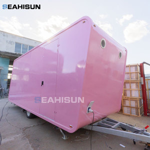 Màu hồng Donut cửa hàng thực phẩm Trailer Tow Bar Trailer tùy chỉnh kẹo chip Kem Cà Phê phục vụ đầy đủ nhà bếp - Product Image 4